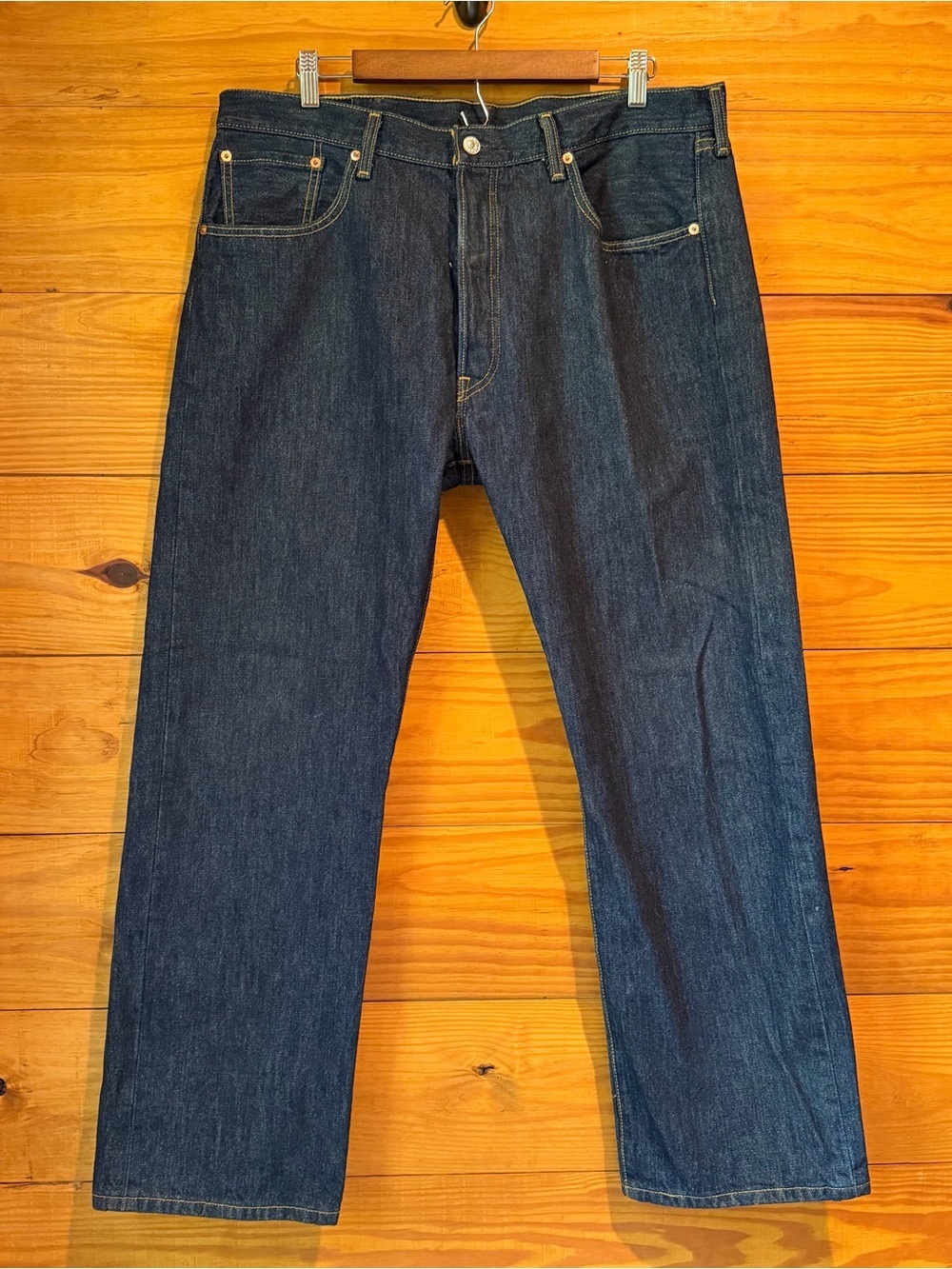 Levi’s Men’s 501 Straight Leg Button Fly Denim Jeans 38x30 100% Cotton